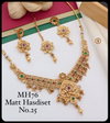 82 Mh Matte Hasadi Set Type Necklace Wholesale Price In Surat
